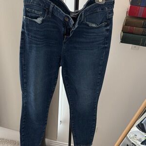 PAIGE Dark Indigo Skinny Jeans